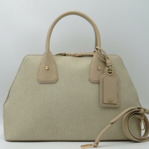 BORBONESE BUGATTI MEDIA A MANO CON TRACOLLA GRAFFITI SABBIA