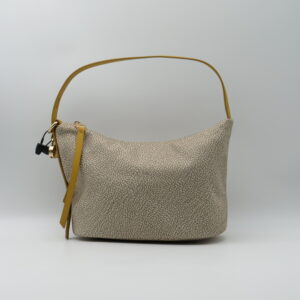 BORBONESE SOTTOBRACCIO MEDIO JET SABBIA E GIALLO