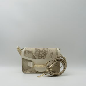 ALVIERO MARTINI 1'CLASSE SOTTOBRACCIO/TRACOLLA CON PATTA GEO RAFFIA