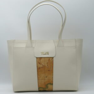 ALVIERO MARTINI 1'CLASSE SHOPPING GRANDE BIANCO AVORIO + GEO