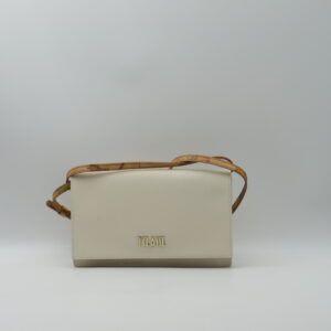ALVIERO MARTINI 1 CLASSE POCHETTE SAFFIANO BIANCO AVORIO