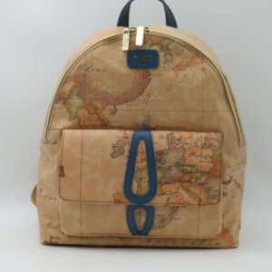 ALVIERO MARTINI 1'CLASSE ZAINO MEDIO CON TASCA GEO GOMMATO+BLU PACIFICO