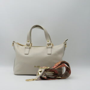 M-BRC MASSIMO BRACCIALINI BORSA PICCOLA A MANO CON TRACOLLA IN PELLE  AVORIO