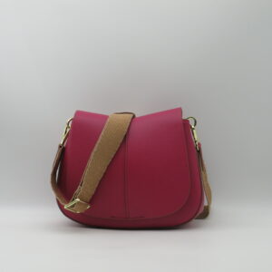 GIANNI CHIARINI HELENA PICCOLA IN PELLE MARTELLATA FUXIA