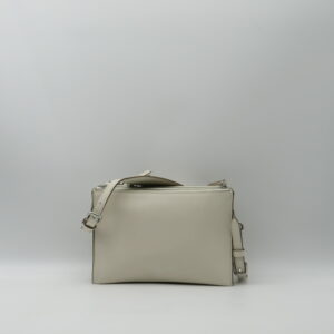 GIANNI CHIARINI SOTTOBRACCIO/TRACOLLA PICCOLO CON PORTACARTE PELLE BIANCO MARMO