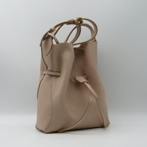 GIANNI CHIARINI SECCHIELLO MEDIO CON TRACOLLA IN PELLE CIPRIA