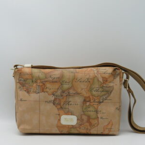 ALVIERO MARTINI 1 CLASSE TRACOLLA PICCOLA GEO GOMMATO+BIANCO