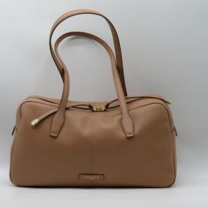 GIANNI CHIARINI BAULETTO GRANDE PELLE MARTELLATA CAMMELLO