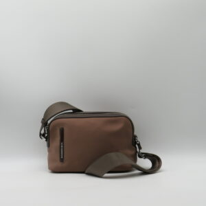 MANDARINA DUCK TRACOLLA PICCOLA DOPPIA ZIP LINEA HUNTER FANGO