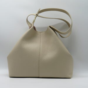 COCCINELLE SOTTOBRACCIO GRANDE PELLE MARTELLATA SABBIA