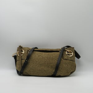 BORBONESE BORSA MANO/TRACOLLA PICCOLA"LONDON"CAMOSCIO NATURALE