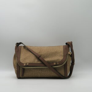 BORBONESE SOTTOBRACCIO/TRACOLLA JET NOCCIOLA E BORCHIE