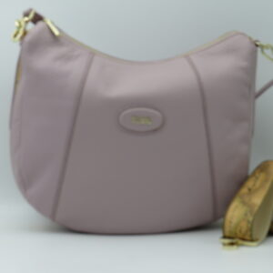 ALVIERO MARTINI 1'CLASSE SOTTOBRACCIO/TRACOLLA MEDIA PELLE MARTELLATA LILLA+GEO