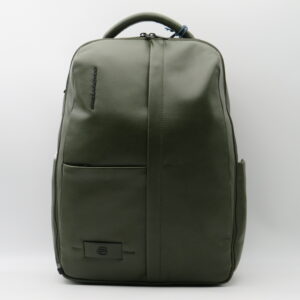 PIQUADRO ZAINO PORTAPC 14" DOPPIA ZIPELLELA VERDE