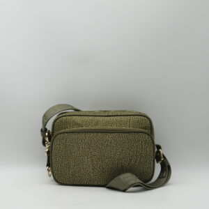 BORBONESE TRACOLLA PICCOLA REPORTER JET VERDE OLIVA