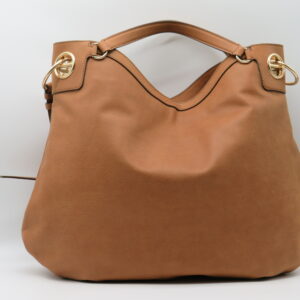 BORBONESE BORSA GRANDE MANO/SOTTOBRACCIO"LONDON" PELLE NABUK MARRONE RADICA