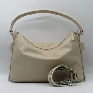 COCCINELLE SOTTOBRACCIO/TRACOLLA GRANDE PELLE MARTELLATA SABBIA