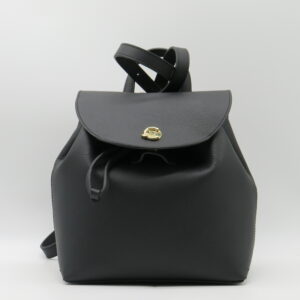 COCCINELLE ZAINO PICCOLO CON PATTA PELLE MARTELLATA NERO