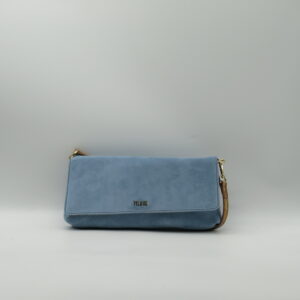 ALVIERO MARTINI 1'CLASSE SOTTOBRACCIO/POLSIERA IN CAMOSCIO CELESTE