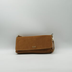 ALVIERO MARTINI 1'CLASSE SOTTOBRACCIO/POLSIERA IN CAMOSCIO MARRONE TABACCO