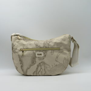 ALVIERO MARTINI 1'CLASSE MEZZALUNA PICCOLA GEO GOMMATO RAFFIA