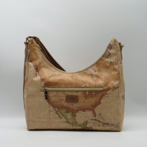 ALVIERO MARTINI 1'CLASSE SOTTOBRACCIO/TRACOLLA GEO GOMMATO+MARRONE TABACCO