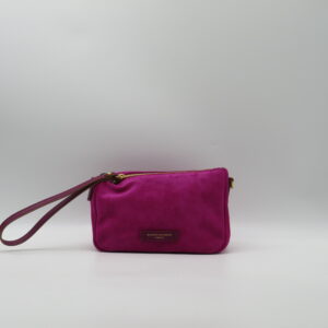 GIANNI CHIARINI POLSIERA PICCOLA CON TRACOLLA CAMOSCIO FUXIA