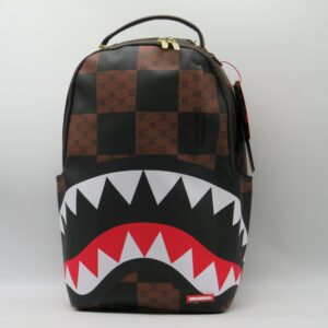 SPRAYGROUND ZAINO GRANDE PORTAPC DAMIER MARRONE