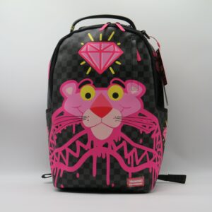 SPRAYGROUND ZAINO GRANDE PORTAPC DAMIER GRIGIO PANTERA ROSA