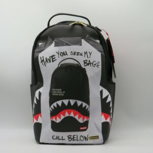 SPRAYGROUND ZAINO GRANDE PORTAPC NERO CON DISEGNI