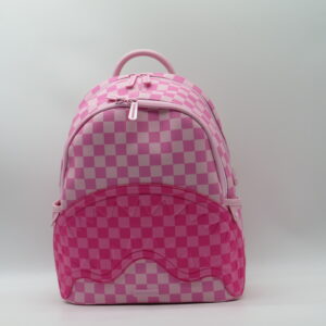 SPRAYGROUND ZAINO PICCOLO DOPPIA ZIP DAMIER ROSA