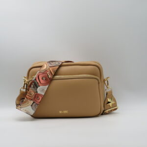 M-BRC MASSIMO BRACCIALINI REPORTER IN PELLE MARTELLATA CAMMELLO