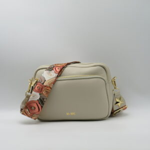 M-BRC MASSIMO BRACCIALINI REPORTER GRANDE IN PELLE MARTELLATA AVORIO