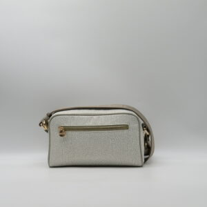 BORBONESE TRACOLLA PICCOLA RETTANGOLARE JET BIANCO COTONE