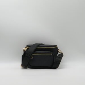 BORBONESE MARSUPIO MINI CON TASCA JET NERO