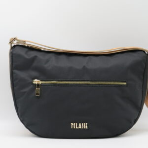 ALVIERO MARTINI 1'CLASSE LUNA MEDIA+ZIP NYLON RICICLATO NERO E GEO