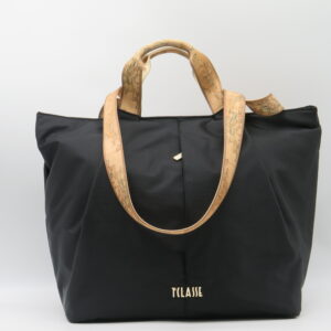 ALVIERO MARTINI 1'CLASSE BORSA MANO/SOTTOBRACCIO NYLON RICICLATO NERO+GEO