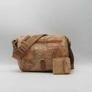 ALVIERO MARTINI 1'CLASSE TRACOLLA MEDIA CON PATTA+ BUSTINA GEO GOMMATO