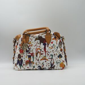 PIERO GUIDI BAULETTO MANO E TRACOLLA CIRCUS BIANCO