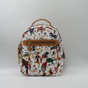 PIERO GUIDI ZAINO MEDIO STONDATO CIRCUS BIANCO