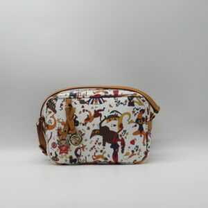 PIERO GUIDI TRACOLLA GRANDE DOPPIA ZIP CIRCUS BIANCO