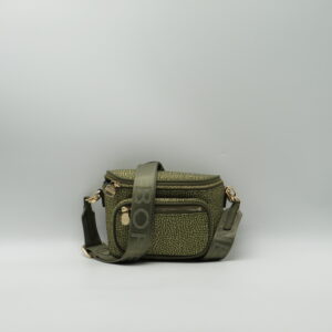 BORBONESE MARSUPIO MINI CON TASCA JET VERDE OLIVA