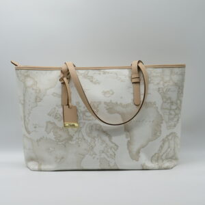 ALVIERO MARTINI 1 CLASSE SHOPPING MEDIA CERNIERA GEO BIANCO