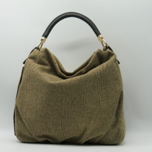 BORBONESE SOTTOBRACCIO GRANDE LINEA IDENTITY CAMOSCIO OP NATURALE