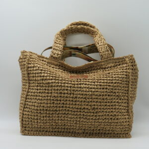 M-BRC MASSIMO BRACCIALINI BORSA MEDIA MANO/TRACOLLA RAFFIA