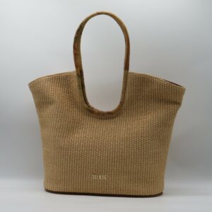 ALVIERO MARTINI 1'CLASSE SHOPPING GRANDE RAFFIA+GEO
