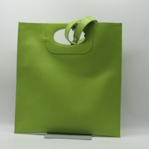 GHERARDINI BUSTA A MANO + SPALLACCIO PELLE VITELLO VERDE LIME