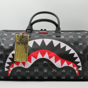 SPRAYGROUND BORSONE CON TRACOLLA DAMIER GRIGIO+ORSETTI