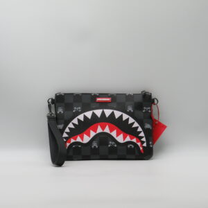 SPRAYGROUND POLSIERA/TRACOLLA DAMIER GRIGIO+ORSI