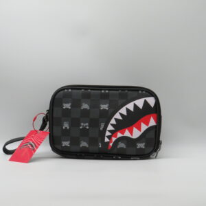 SPRAYGROUND BEAUTY/POLSIERA DOPPIA ZIP DAMIER GRIGIO+ORSETTI